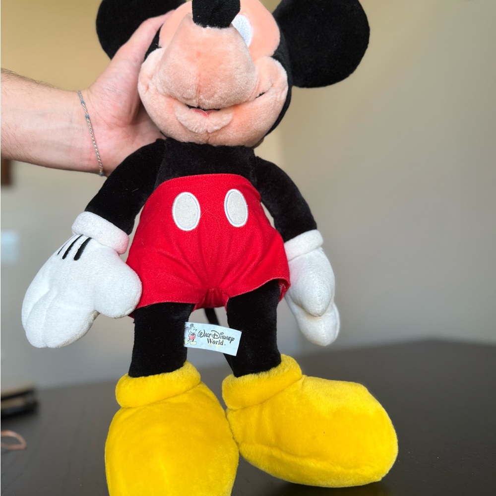 Disney Mickey Mouse Plush - Black, Red, Yellow